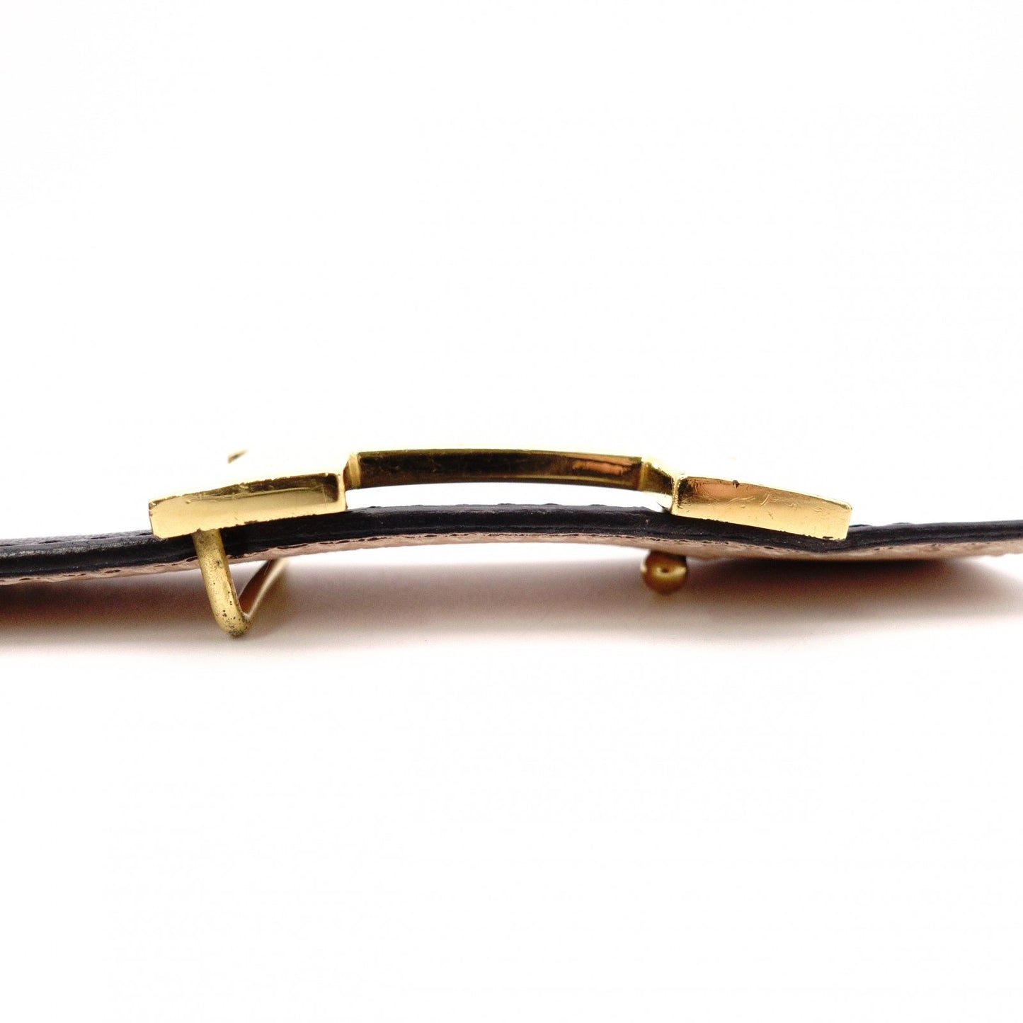 HERMES Constance Belt, Leather, Navy, Gold Hardware, X-Stamped