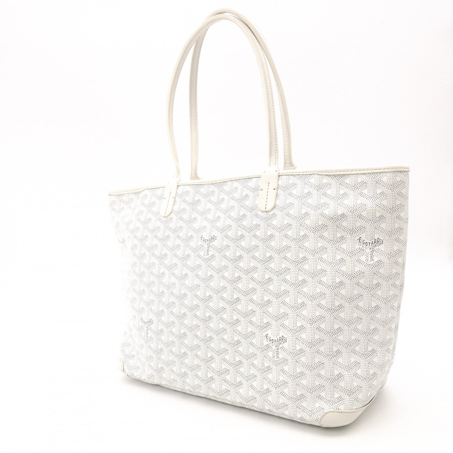 GOYARD Artois PM Tote Bag / PVC / Leather / White / Shoulder Bag / Business / Work / A4
