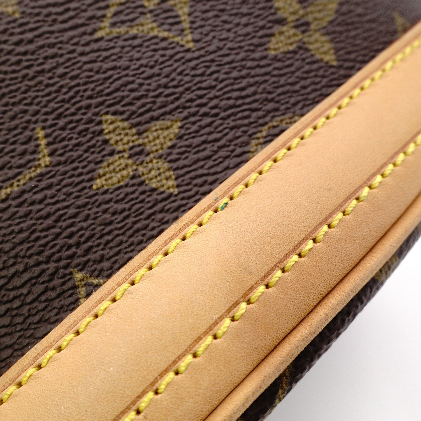 LOUIS VUITTON Petit Baguette PM Monogram Canvas Handbag, PVC/Leather, Brown