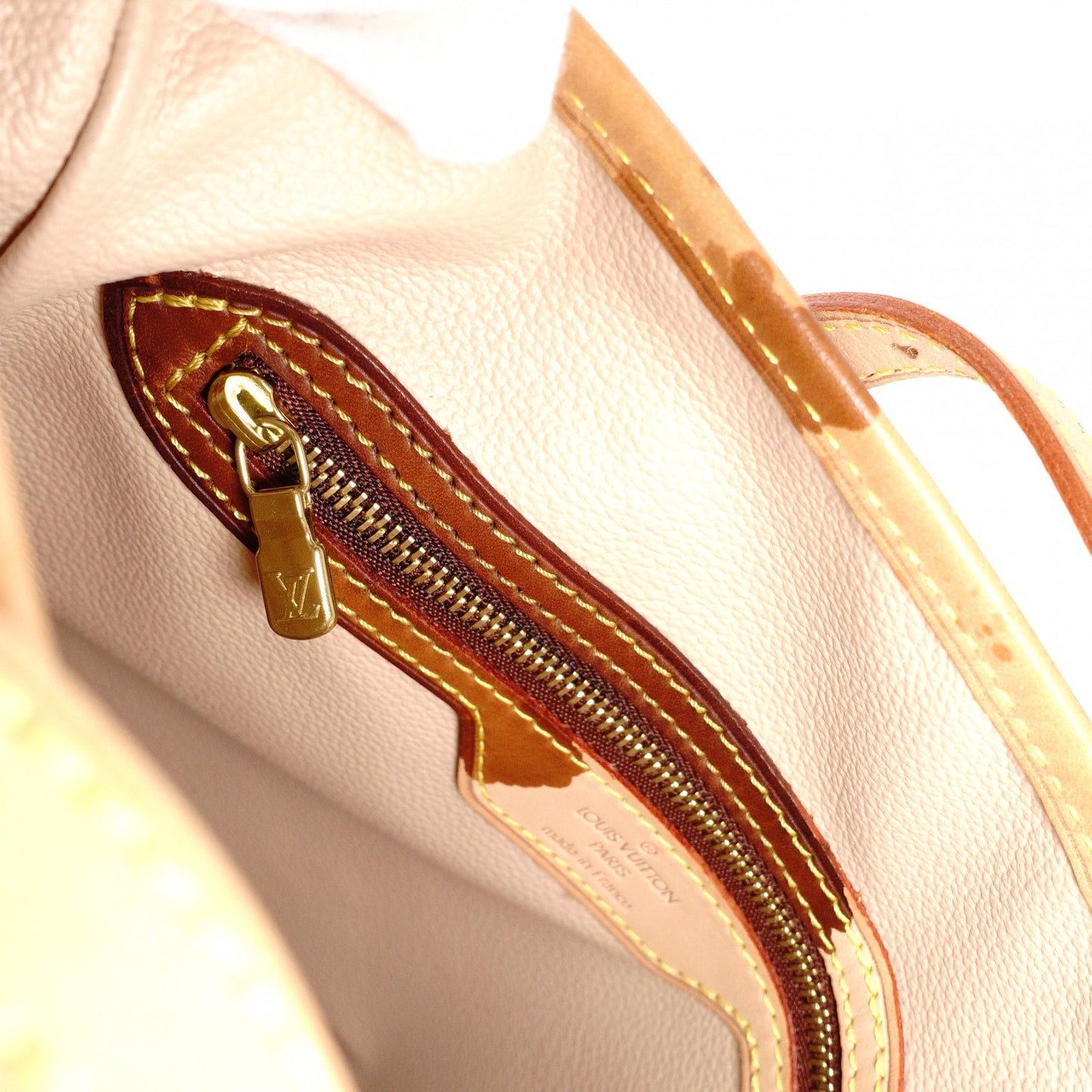 LOUIS VUITTON Petit Baguette PM Monogram Canvas Handbag, PVC/Leather, Brown