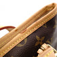 LOUIS VUITTON Petit Baguette PM Monogram Canvas Handbag, PVC/Leather, Brown
