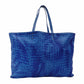 Bottega Veneta Intrecciolusion Tote Bag Blue Shoulder Nylon × Leather 7-12-206