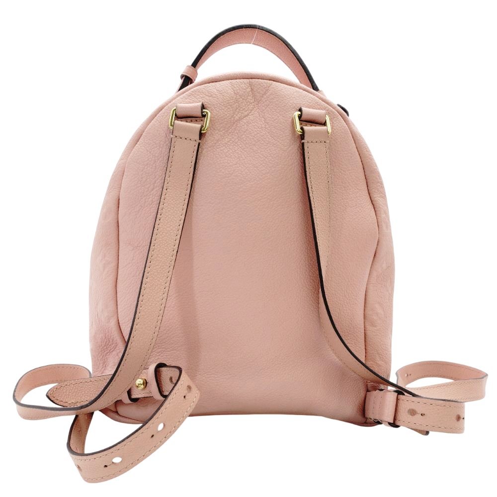 Louis Vuitton Sorbonne Monogram Implant Pink Leather Backpack Rucksack 7-11-699
