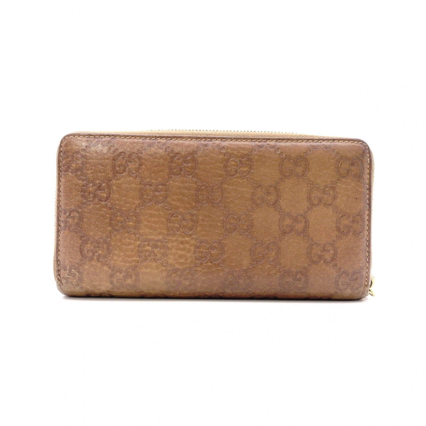 GUCCI Shima Long Wallet, Leather, Brown, Tassel, GG Logo