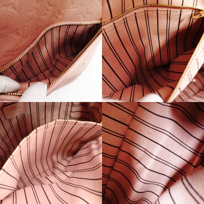 Louis Vuitton Sorbonne Monogram Implant Pink Leather Backpack Rucksack 7-11-699