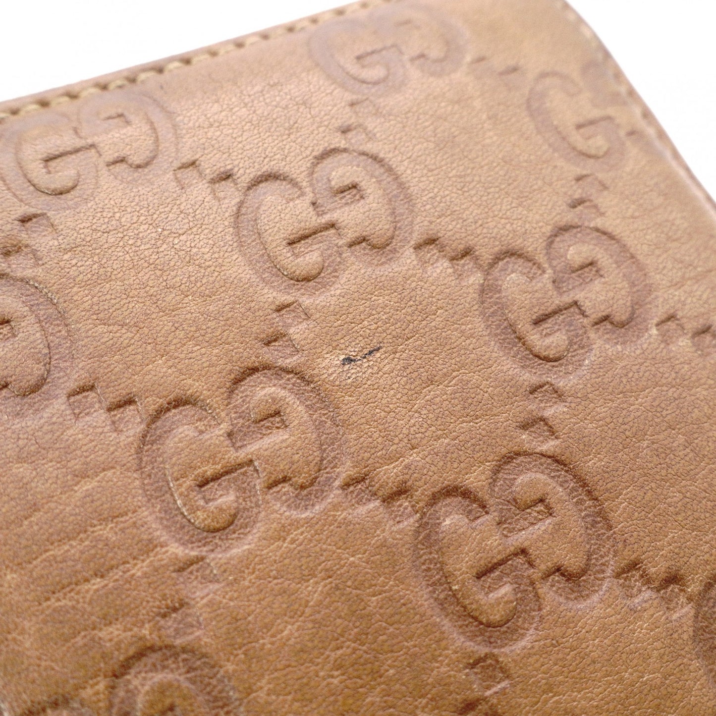 GUCCI Shima Long Wallet, Leather, Brown, Tassel, GG Logo