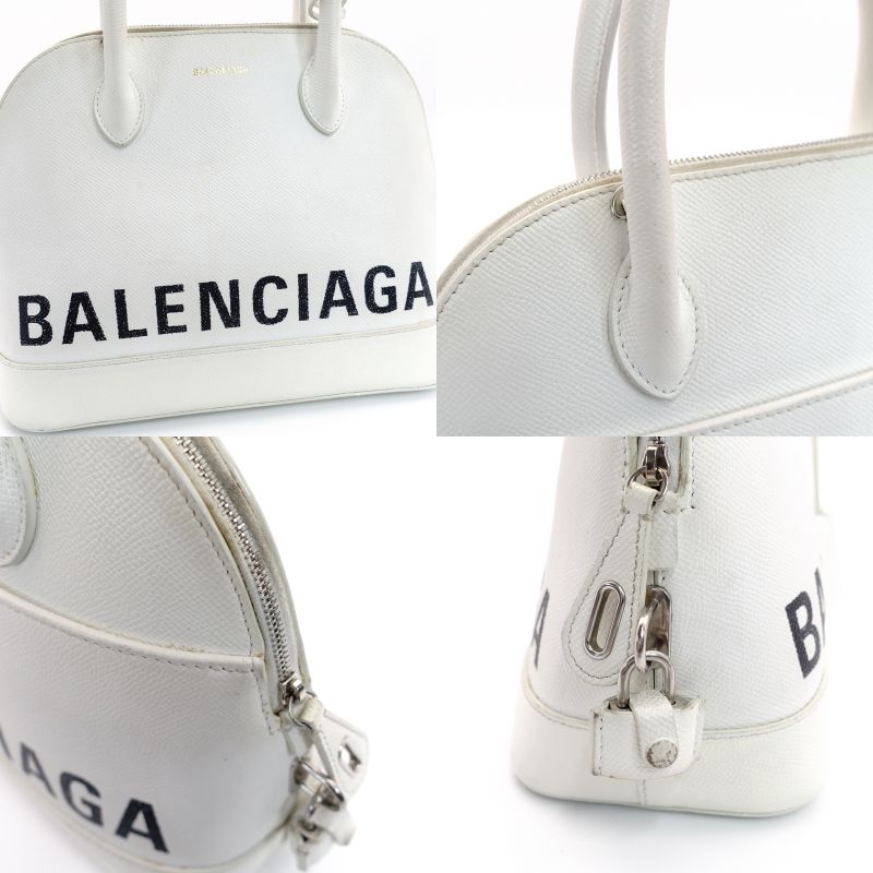 BALENCIAGA Handbag Ville Top Handle Handbag White
