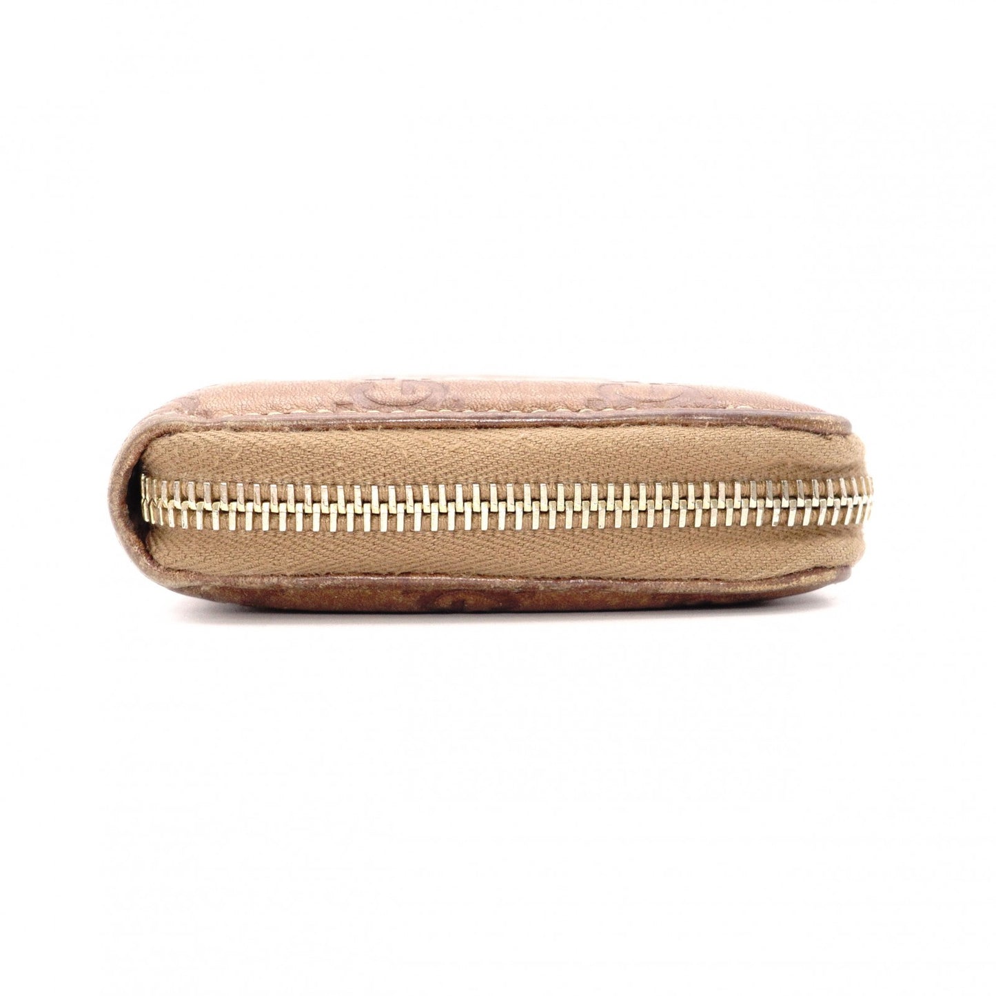GUCCI Shima Long Wallet, Leather, Brown, Tassel, GG Logo