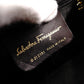 Salvatore Ferragamo Gancini Handbag, Leather, Black, 2-Way, Gold Hardware