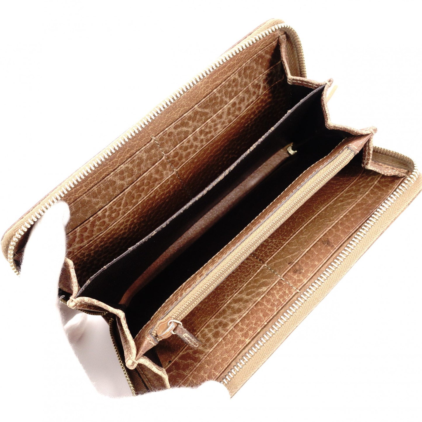 GUCCI Shima Long Wallet, Leather, Brown, Tassel, GG Logo
