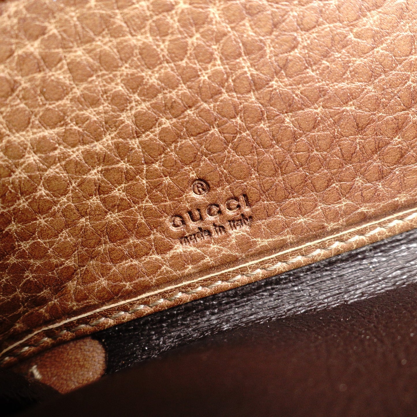 GUCCI Shima Long Wallet, Leather, Brown, Tassel, GG Logo
