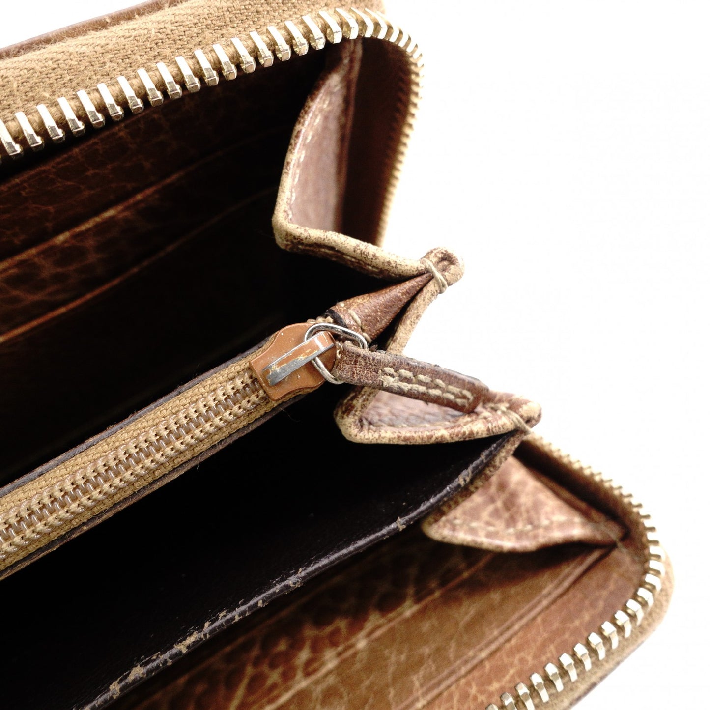 GUCCI Shima Long Wallet, Leather, Brown, Tassel, GG Logo