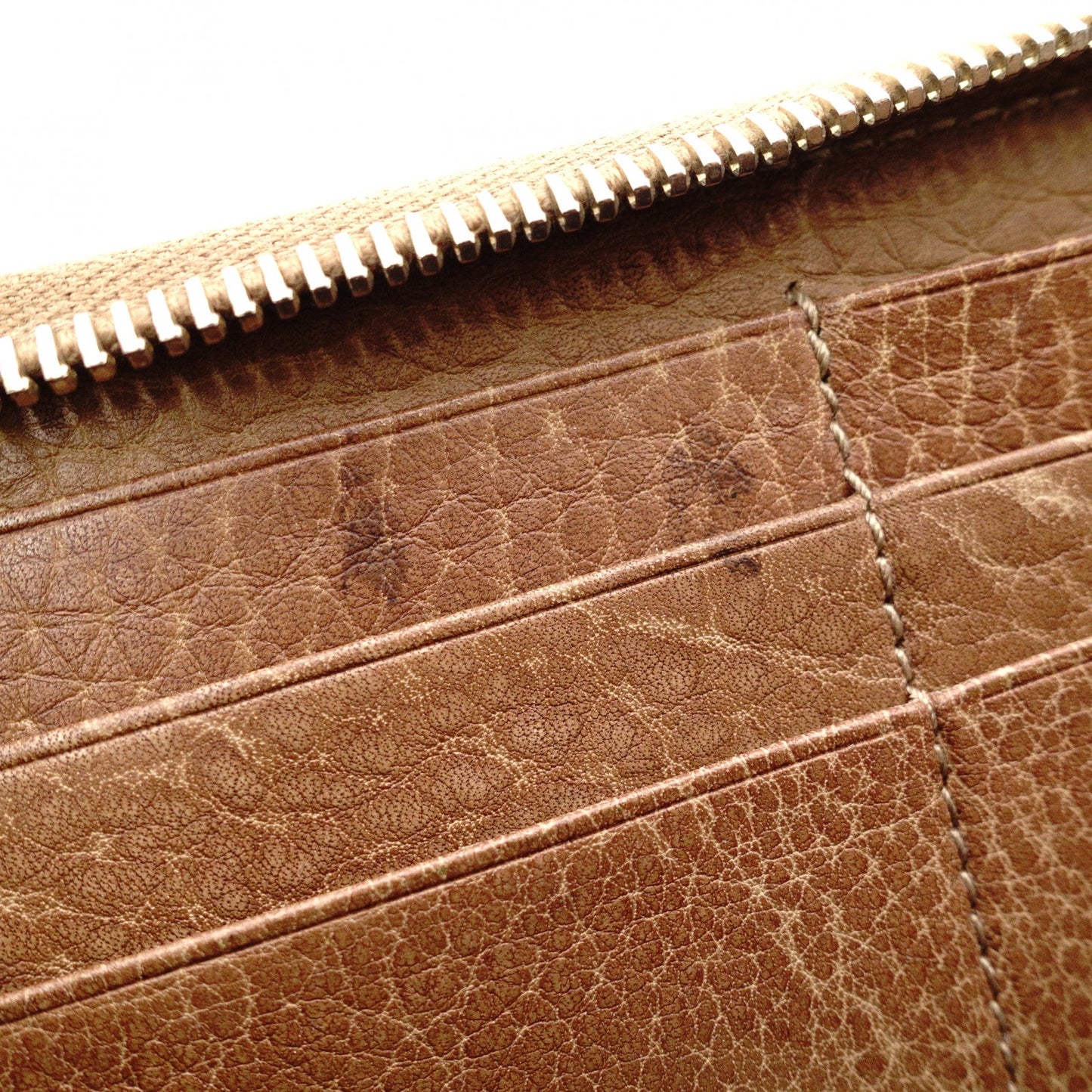 GUCCI Shima Long Wallet, Leather, Brown, Tassel, GG Logo