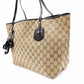 GUCCI Jolly GG Canvas Tote Bag, Canvas/Leather, Beige