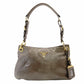 PRADA One Shoulder Bag Brown Leather Gold Hardware Brown Charm 7-12-963
