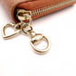 GUCCI GG Canvas Long Wallet, Leather, Brown Canvas, Heart Motif, Gold Hardware