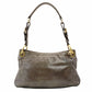 PRADA One Shoulder Bag Brown Leather Gold Hardware Brown Charm 7-12-963