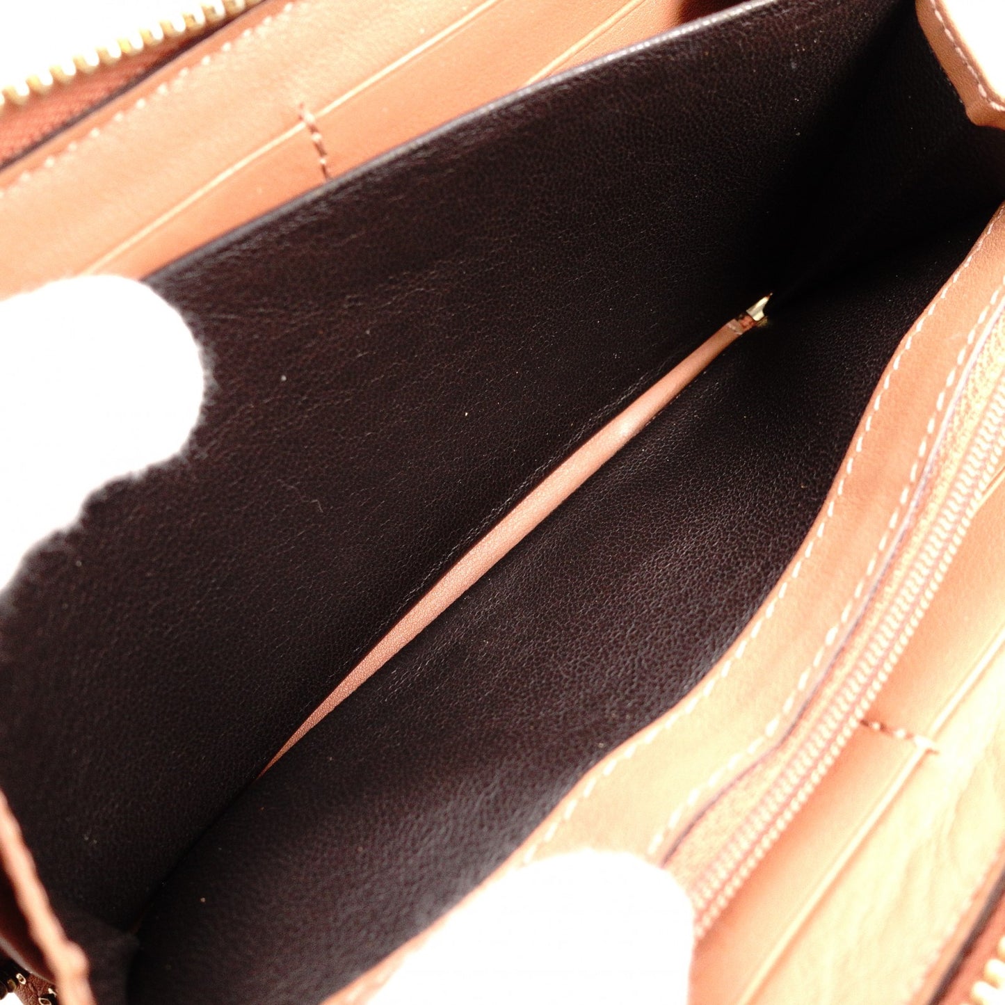 GUCCI GG Canvas Long Wallet, Leather, Brown Canvas, Heart Motif, Gold Hardware