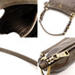 PRADA One Shoulder Bag Brown Leather Gold Hardware Brown Charm 7-12-963