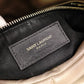 SAINT LAURENT Lulu Puffer Leather Chain Shoulder Bag, Leather, Beige, Crossbody, Gold Hardware