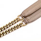 SAINT LAURENT Lulu Puffer Leather Chain Shoulder Bag, Leather, Beige, Crossbody, Gold Hardware