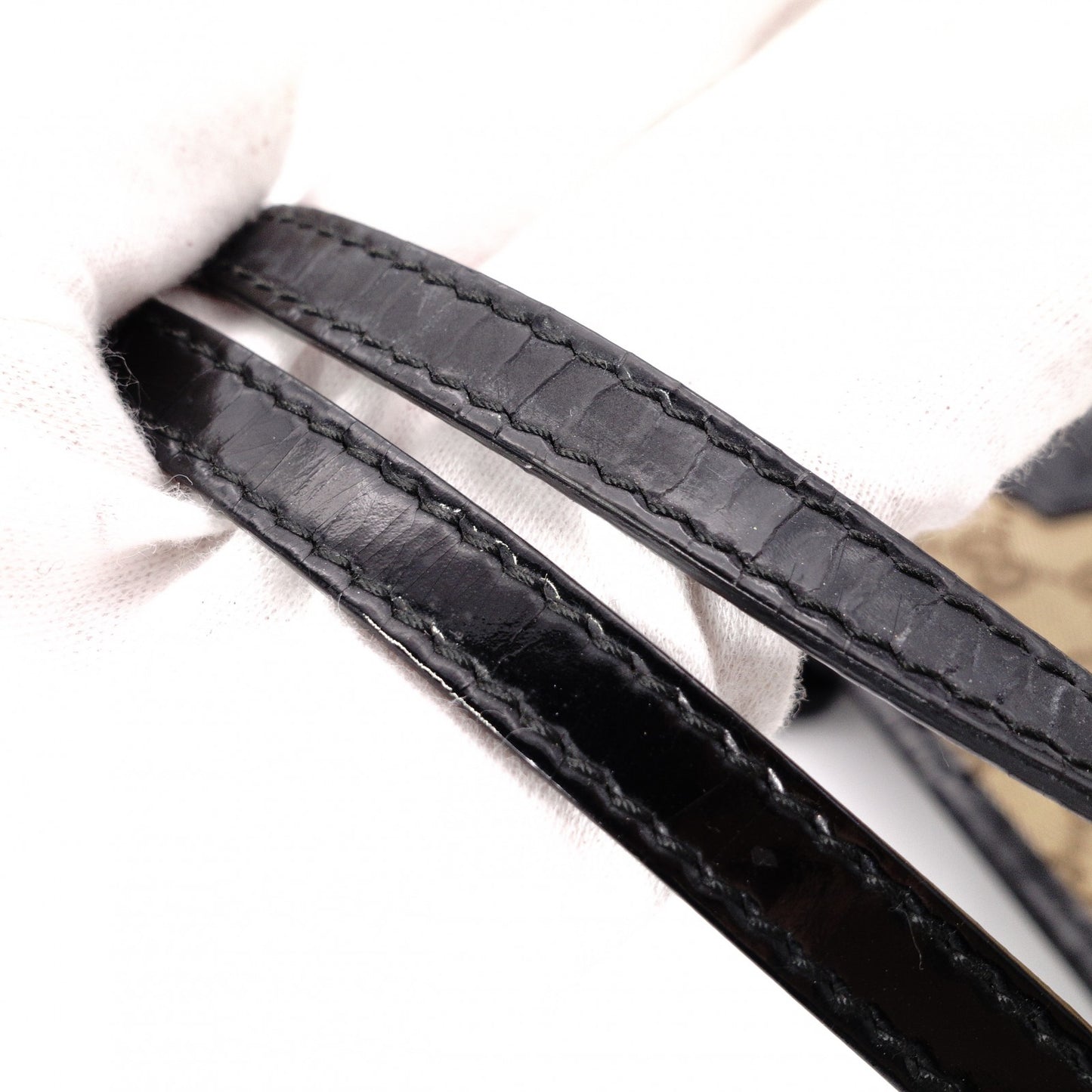 GUCCI Jolly GG Canvas Tote Bag, Canvas/Leather, Beige