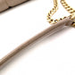 SAINT LAURENT Lulu Puffer Leather Chain Shoulder Bag, Leather, Beige, Crossbody, Gold Hardware