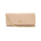PRADA Saffiano Wallet Chain, Leather, Beige, Long Wallet, Shoulder Bag, Gold Hardware