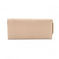 PRADA Saffiano Wallet Chain, Leather, Beige, Long Wallet, Shoulder Bag, Gold Hardware