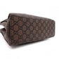 GUCCI Bamboo Handbag, Canvas, Brown