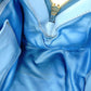 Miu Miu Madras Handbag, Leather, Blue, 2-Way Shoulder Bag, Gold Hardware
