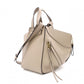 LOEWE Small Hammock Handbag, Leather, Beige, Women's, 2-Way