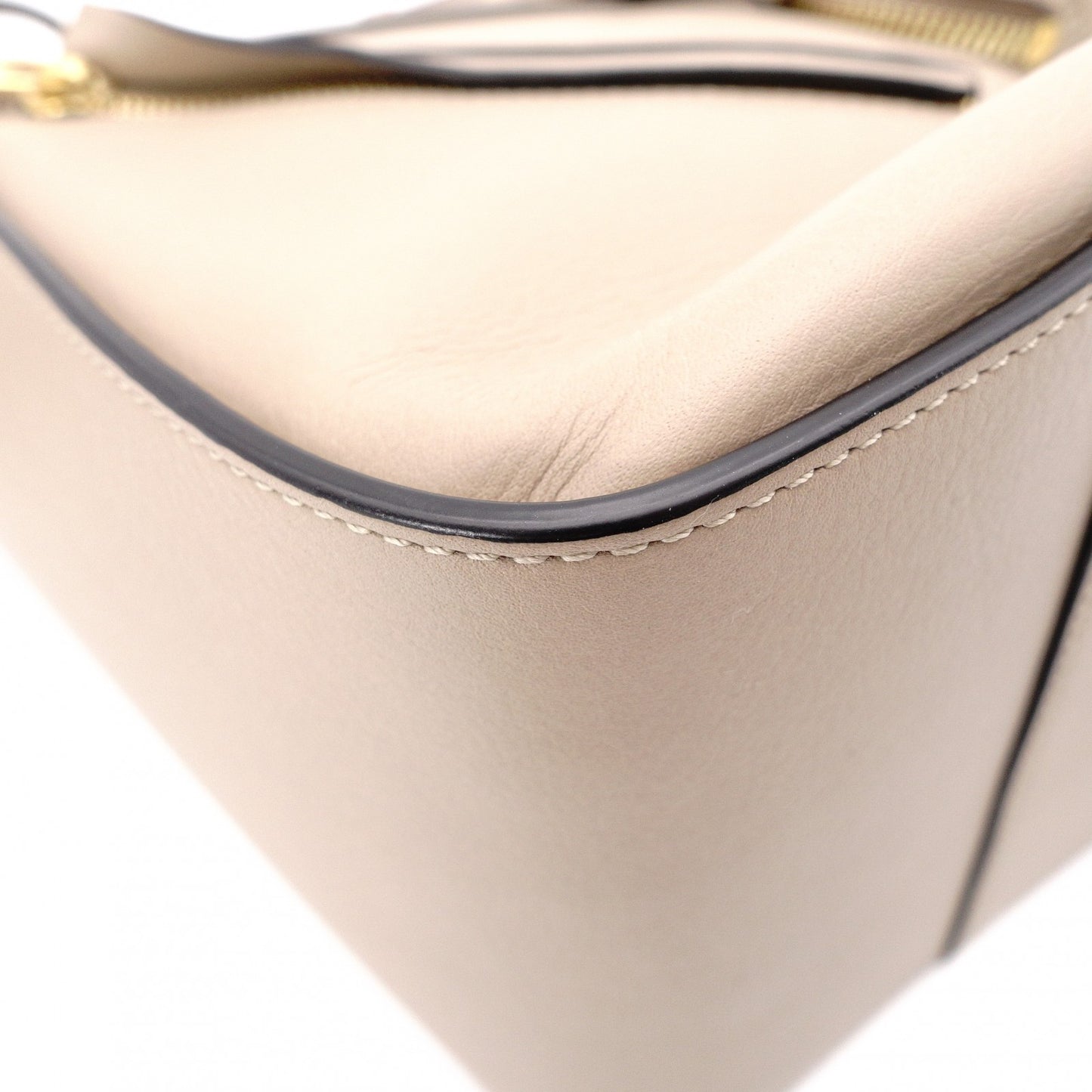 LOEWE Small Hammock Handbag, Leather, Beige, Women's, 2-Way