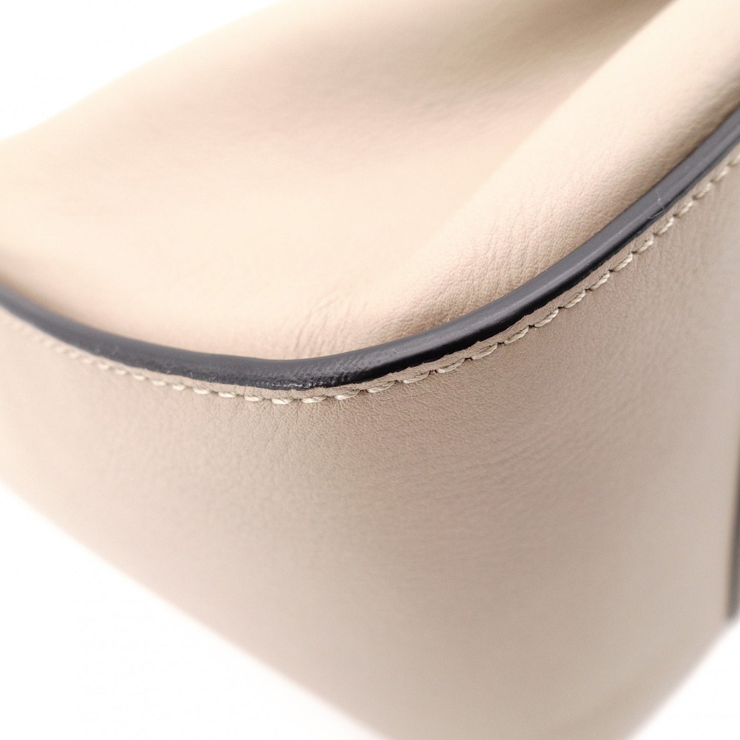 LOEWE Small Hammock Handbag, Leather, Beige, Women's, 2-Way