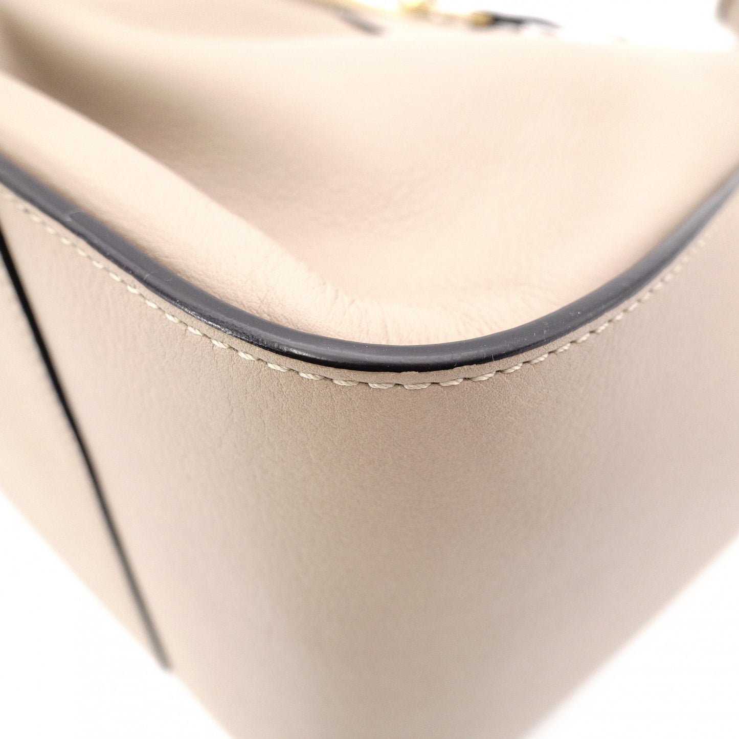 LOEWE Small Hammock Handbag, Leather, Beige, Women's, 2-Way