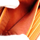 PRADA Saffiano Long Wallet, Leather, Orange, Wallet, Logo, Silver Hardware