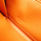 PRADA Saffiano Long Wallet, Leather, Orange, Wallet, Logo, Silver Hardware