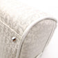Christian Dior Gambler Dice Trotter Handbag, Canvas/Leather, White/Silver, Women's
