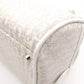 Christian Dior Gambler Dice Trotter Handbag, Canvas/Leather, White/Silver, Women's