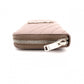 YVES SAINT LAURENT V-Stitch Cassandra Long Wallet, Leather, Beige, Silver Hardware
