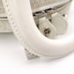 Christian Dior Gambler Dice Trotter Handbag, Canvas/Leather, White/Silver, Women's