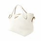 PRADA Leather Handbag White 2-Way Shoulder Bag White Triangle Logo 7-12-228