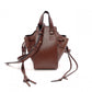 LOEWE Hammock Mini Hand Bag, Leather, Dark Brown, 2-Way Crossbody, Women's