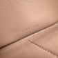 YVES SAINT LAURENT V-Stitch Cassandra Long Wallet, Leather, Beige, Silver Hardware