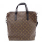 LOUIS VUITTON Kitán Monogram Makassar Handbag, PVC/Leather, Brown, Men's