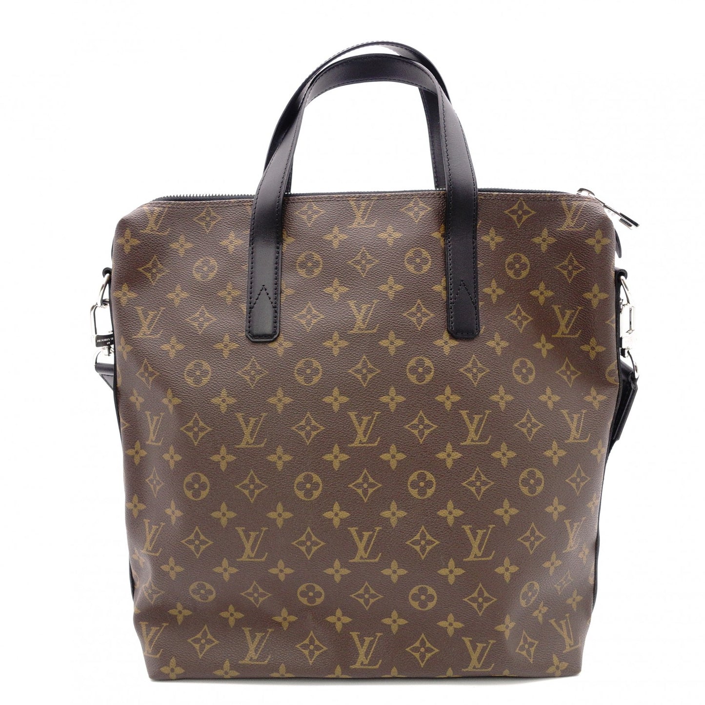 LOUIS VUITTON Kitán Monogram Makassar Handbag, PVC/Leather, Brown, Men's