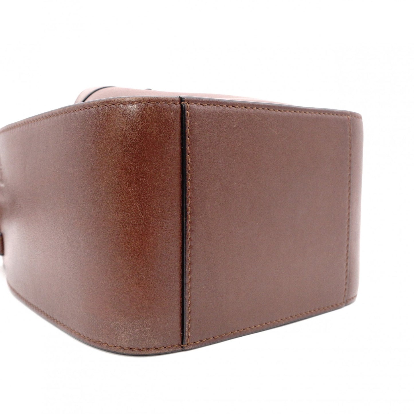 LOEWE Hammock Mini Hand Bag, Leather, Dark Brown, 2-Way Crossbody, Women's