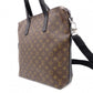 LOUIS VUITTON Kitán Monogram Makassar Handbag, PVC/Leather, Brown, Men's