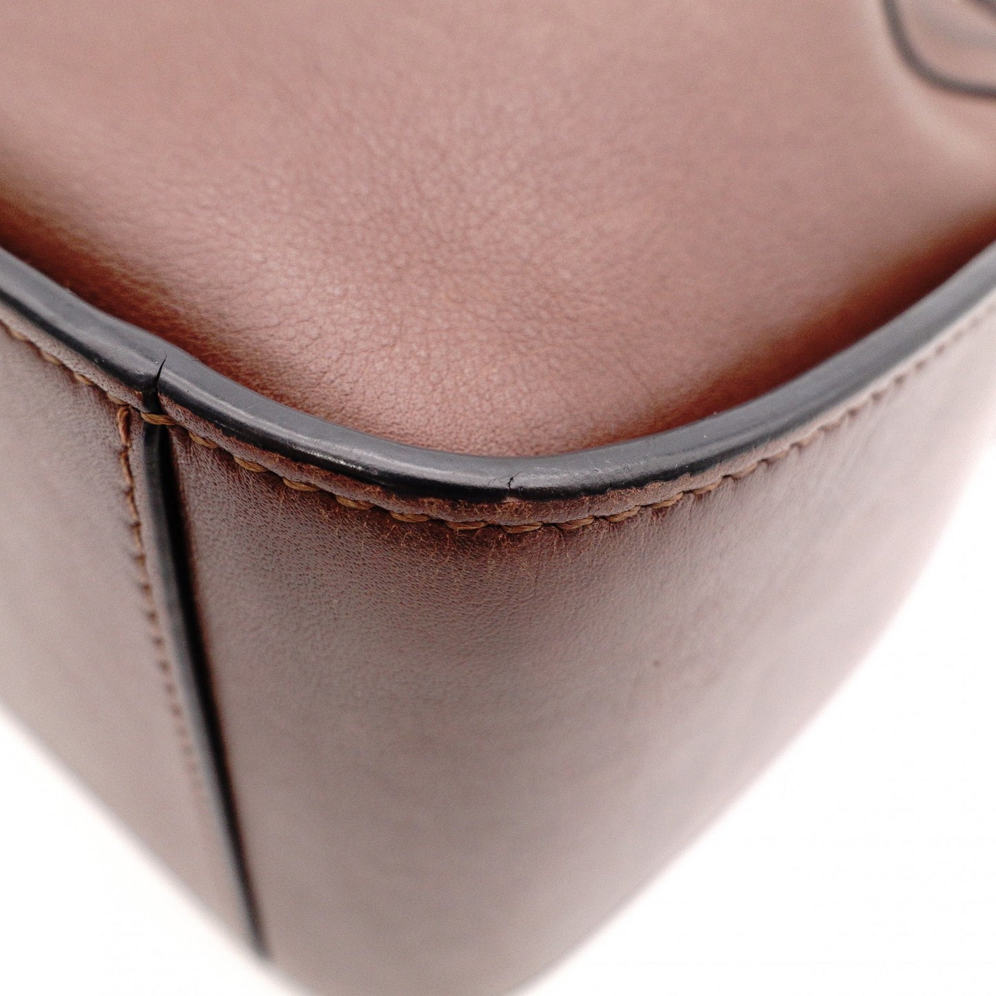 LOEWE Hammock Mini Hand Bag, Leather, Dark Brown, 2-Way Crossbody, Women's