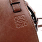 LOEWE Hammock Mini Hand Bag, Leather, Dark Brown, 2-Way Crossbody, Women's